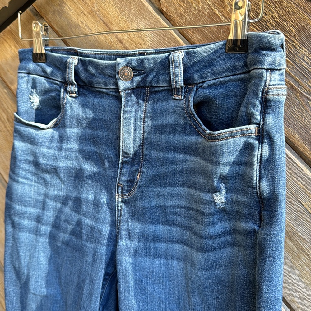 American Eagle Outfitters next level stretch curvy high rise jegging crop 8 tall - Picture 2 of 8
